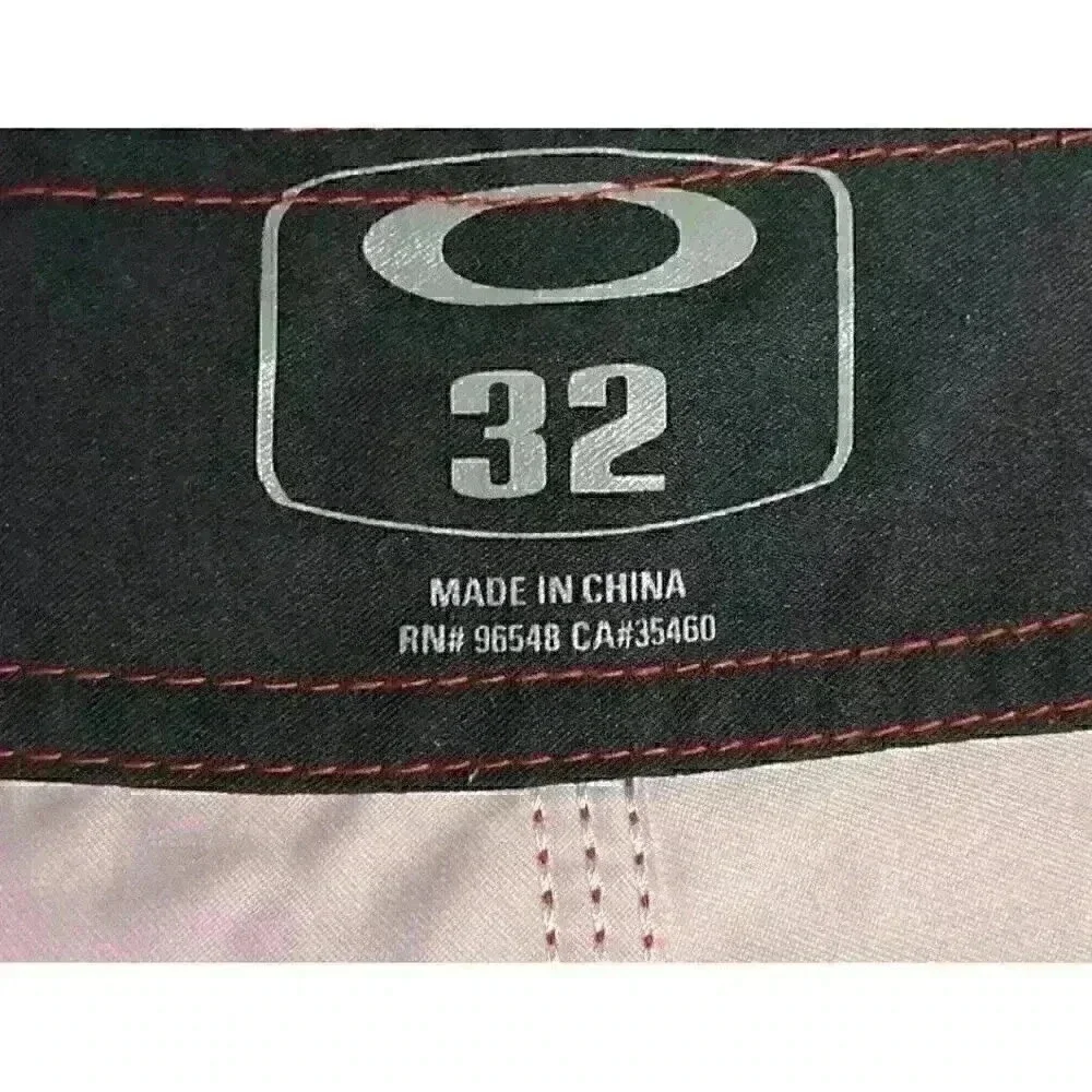 Oakley Board Shorts Men Size 32 Rainbow Stripe Performance Swim Trunks EUC‎